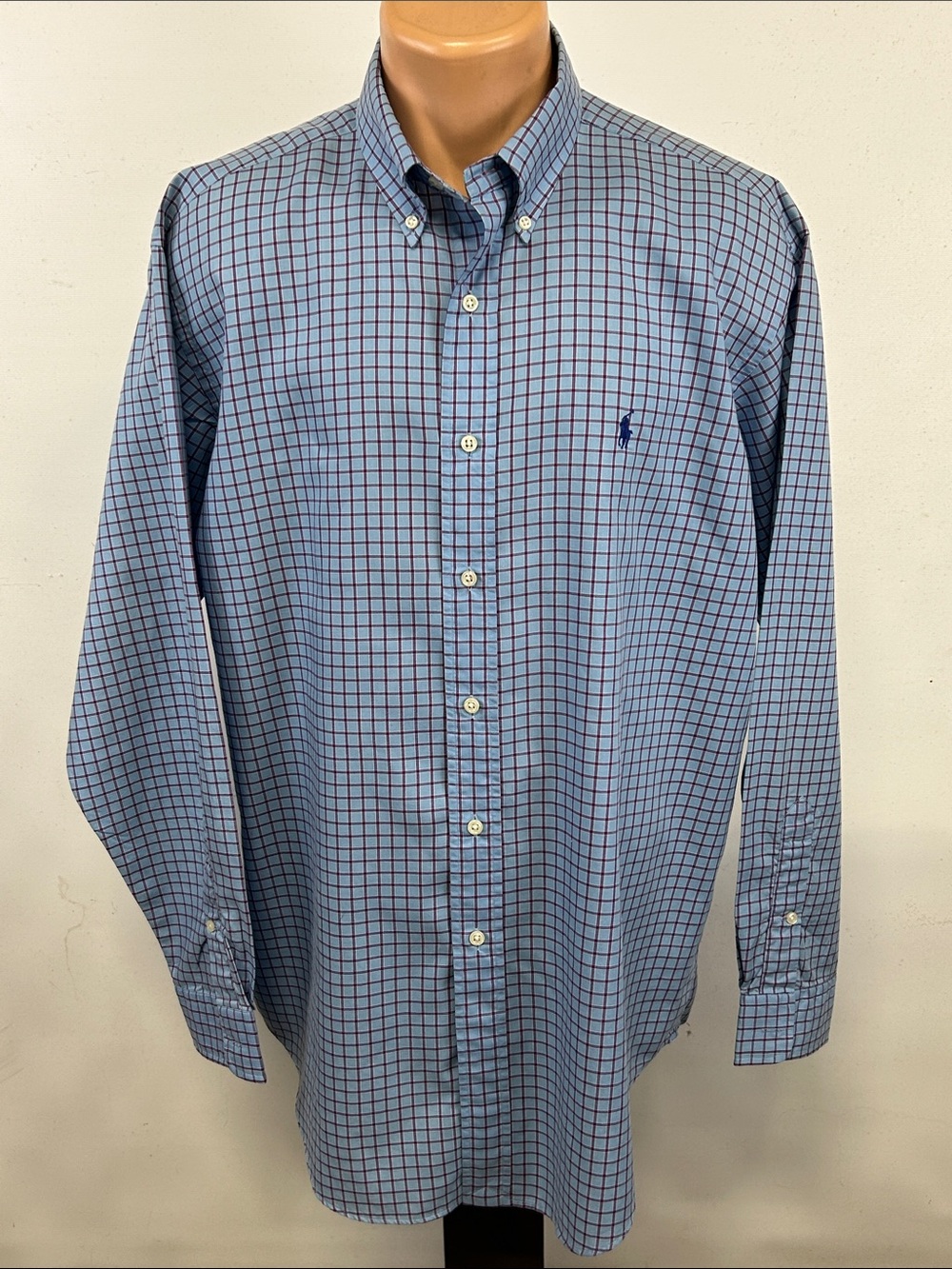 Ralph Lauren long sleeve button down collar shirt.  L